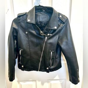 Blank NYC faux leather girls jacket size 12/14